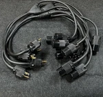 Lot Lex Hubbell Edison 15A 125V Adapter Power Cable Splitter Twofer. Fixed Price $350.00.
