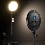 Ubeesize Professional Ring Light With Stand, Phone Holder & Remote 6500K. Fixed Price $116.39.