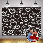 Black Heart Party 7X5FT Early 2000S Backdrops For Photoshoot Love. Fixed Price $14.58.