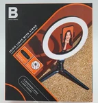 10'' Selfie Ring Light With Tripod Stand Led Phone Holder. Fixed Price $13.99.