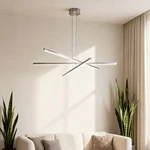 47'' Modern Chrome Pendant Light Dimmable Linear Ceiling Chandelier Fixture Lamp. Fixed Price $169.99.