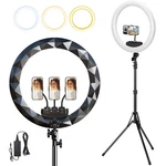 Large Ring Light With Stand, 19" Tripod For Iphone, Professional L.... Fixed Price $71.05.
