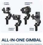 Feiyutech Scorp MINI-2 W/ai Tracking Camera Gimbal Stabilizer Smartphone White. Fixed Price $99.99.
