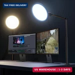 Weilisi 10.2" Desk Ring Light With Stand, 360 Rotate Lamps For Home Office. Fixed Price $63.98.