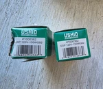 Set Of 2X Ushio Halogen Lamps Esp 120V-150WGB2, Model #1000362. Fixed Price $22.35.
