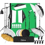 Photography Umbrella Lighting Kit W/ Studio Bulb Backdrop Stand. Fixed Price $102.95.
