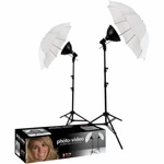 Westcott Ulite 2-LIGHT Umbrella Kit 120VAC **open Box**. Fixed Price $141.75.