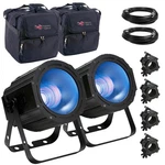 Adj Uv Cob Cannon Super High Output Club Lights (pair) + Carry Cases Idjnow. Fixed Price $917.40.