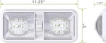 Leisure 1 Pack Rv Ceiling Double Dome Light Fixture With On/off Switch. Fixed Price $17.58.
