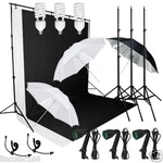 Photography Lighting Muslin Backdrop Stand Studio Kit Linco. Fixed Price $109.50.