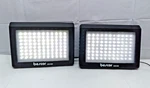 Bescor LED-95DK Dual Kit 2 Lights, Stands, 1 Power Adapter, Case. Fixed Price $99.95.