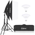 Kshioe 2X 86" Lighting Softbox Photography 2M Stand Kit Equipment. Fixed Price $43.96.