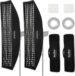 2PCS FW30X120CM/12 X47 Bowens Mount Strip Honeycomb Grid Softbox,detachable. Fixed Price $164.99.