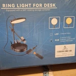Jianjin Rgb Led Desk Ring Light Remote Control W/ Phone Holder 13.5IN White 55W. Fixed Price $44.34.