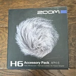 Zoom H6 Accessory Pack APH-6 Hairy Windscreen Remote Control Power Adapter. Fixed Price $17.95.