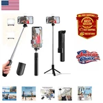 40" Adjustable Selfie Stick Tripod: Capture Memories With Remote Control & Light. Fixed Price $17.99.