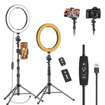 Emart 10" Ring Light With 55" Extendable Tripod Stands Inches, White. Fixed Price $36.62.