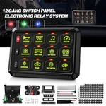 Rgb 12 Gang Switch Panel On/off Led Light Bar Electronic Relay System Marine Car. Fixed Price $80.89.