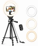 Ring Light With Stand, 50" Tripod For Iphone & Android, Remot.... Fixed Price $41.83.