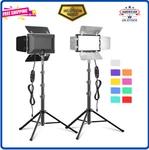 2 Pack Led Video Photography Lighting Kit With 54 Tripod Stand, Dimmable 5600K. Fixed Price $49.49.