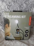 Kikkerland Live Streaming Lighting Kit- Phone Holder & Led Clamp Nib. Fixed Price $14.00.
