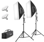 Softbox Lighting Kit, 20X28-INCH Photography With Led BULBS(50W. Fixed Price $98.57.