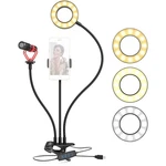 Movo Photo VGC-3+VXR10 Selfie Ring Light Kit With Cardioid Microphone. Fixed Price $29.95.