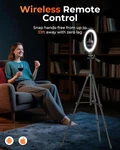 50'' Extendable Tripod Stand With Led Circle Lights & Wireless Remote Shutter. Fixed Price $54.30.