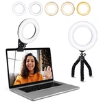 Acmezing Video Conference Light Kit Ring, Laptop Monitor Clip On, 5-LEVEL Dimmab. Fixed Price $31.10.