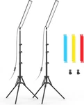 Pack Led Video Light Stick With 62.99'' Tripod Stand/color Filter, Dimmable 25. Fixed Price $103.04.