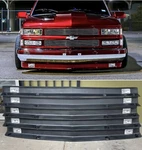 88-98 Chevy Gmc Obs Bumper Lower Valance Air Dam W/ White Led Fog Lights Custom. Fixed Price $325.00.