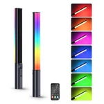 Luxceo Rgb Led Video Light Wand, Handheld Photography Stick With Remot. Fixed Price $47.58.