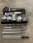 Novatron 1500 Vr Studio Lighting 4 Flash Head Lamp Kit W/ Stands 3 Umbrellas. Fixed Price $750.00.