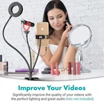 Movo VGC-3 Selfie Ring Light Stand With Phone Holder Third Flexible Arm. Fixed Price $17.95.