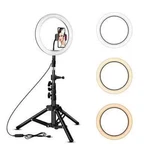 Rovtop 10 Inch Ring With Stand Tripod, Led Circle Lights Phone Hol.... Fixed Price $22.49.