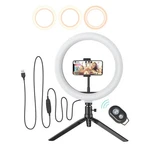 Blitzwolf BW-SL3 10.2 Selfie Ring Led With Tripod, Phone Mount & Remote Shutter. Fixed Price $10.83.