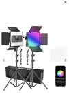 Neewer 2 Pack RGB480 App Control Led Light. Fixed Price $220.00.