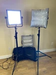 Flolight Led Kit + Stands Airbox Softboxes (one Psu Issue). Fixed Price $225.00.