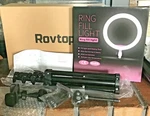 Rovtop 10 Inch Ring Light With Stand Tripod, Led, Phone Holder For Selfie B. Fixed Price $22.00.