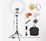 Travor Ring Lamp 18INCH Light With Tripod Dimmable 5500K Led. Fixed Price $520.00.