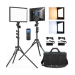 Dazzne D50 Led Video Panel Lights 15.4", 2 Packs 45W 3000K-8000K Bi-col.... Fixed Price $322.94.