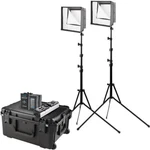 Mint Westcott 7657 Flex Cine Bi-color Led 2-LIGHT Travel Kit W/ 26V Batt. #45318. Fixed Price $1699.00.