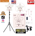 20'' Ring Light Professional Live Streaming Selfie Star Shaped Wireless Remote X. Fixed Price $58.95.