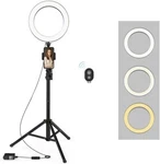 Selfie 9' Ring Light With Tripod Stand Phone Holder For Photo Vlogging. Fixed Price $24.99.