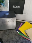 Puluz 16"X16" Photo Studio Light Box 160 Led Dimmable Tent Kit 12 Backdrops. Fixed Price $42.00.