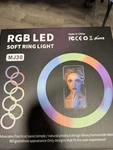 Rgb Led Soft Ring MJ30 With Phone Holder Multi-color Lighting New Box. Fixed Price $25.00.