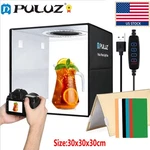 Us Puluz Photo Studio Light Box 30CM Folding Desktop Ring Led Shooting Tent New. Fixed Price $39.99.