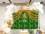 Ticuenicoa Photography Backdrop 7X5FT India Pooja Traditional Banana Leaf Green. Fixed Price $9.99.