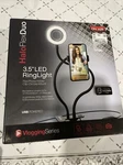 Halo Duo 3.5" Ringlight-flex Phone Holder-clip Usb Power New Sealed. Fixed Price $18.00.