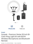 Sunpak Premium Series 18 Bi-color Right Light Kit. Fixed Price $133.00.